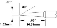 600 Series Cartridge, Minihoff Drag Tip 60º 1.52mm for MX-500, SMTC-0167Metcal